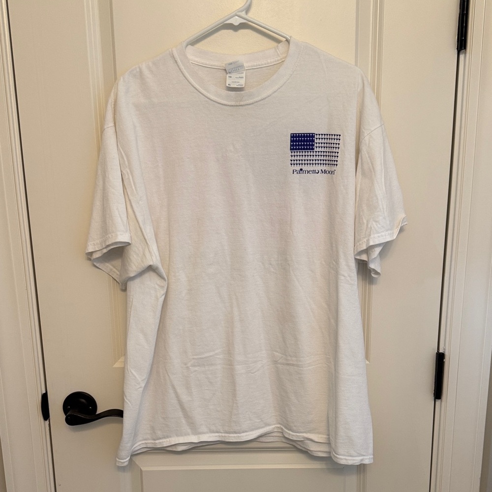 Palmetto Moon American‎ Flag White and Blue Graphic Tee